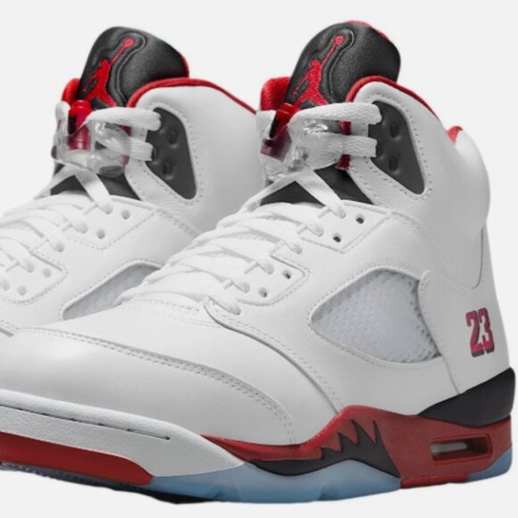 Nike Air Jordan 5 Retro Fire Red 2025 Men Shoes NEW "MULTIPLE SIZE" - Picture 1 of 6